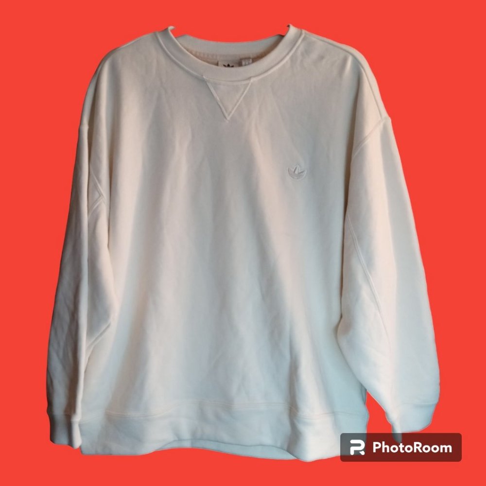 NWOT ADIDAS WOMEN Pearl Beaded CREWNECK PULLOVER Size M